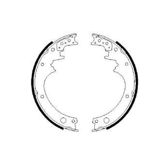 Jeu de mâchoires de frein BOSCH 0 986 487 316