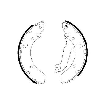 Jeu de mâchoires de frein BOSCH OEM 5830529A00