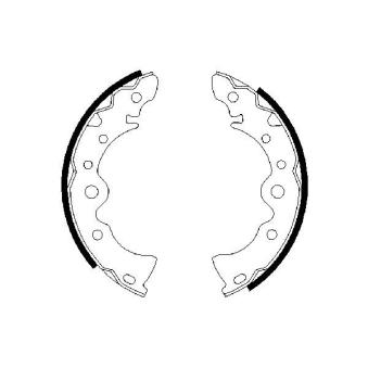 Jeu de mâchoires de frein BOSCH OEM 440604M425