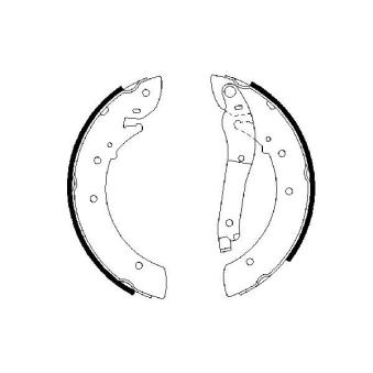 Jeu de mâchoires de frein BOSCH OEM 423833