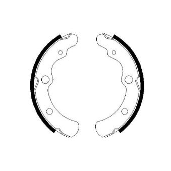 Jeu de mâchoires de frein BOSCH OEM 25178GA300