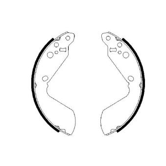 Jeu de mâchoires de frein BOSCH OEM 5320056821