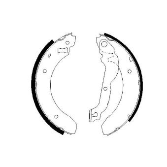 Jeu de mâchoires de frein BOSCH OEM 6559230