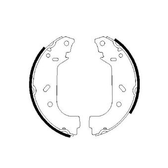 Jeu de mâchoires de frein BOSCH 0 986 487 545