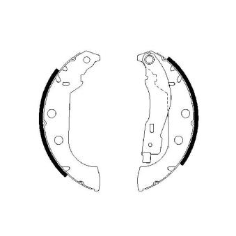 Jeu de mâchoires de frein BOSCH OEM 4241K1
