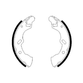 Jeu de mâchoires de frein BOSCH OEM DBY22638Z