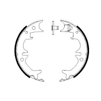 Jeu de mâchoires de frein, frein de stationnement BOSCH 0 986 487 602