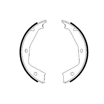 Jeu de mâchoires de frein, frein de stationnement BOSCH OEM 9566926980