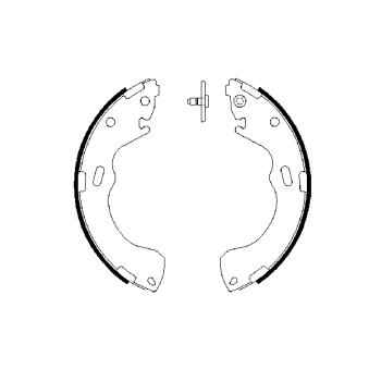 Jeu de mâchoires de frein BOSCH 0 986 487 631