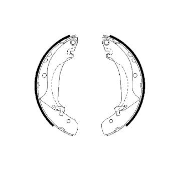 Jeu de mâchoires de frein BOSCH OEM SFS000061K