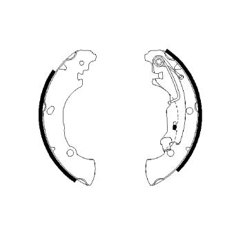 Jeu de mâchoires de frein BOSCH OEM 77362449