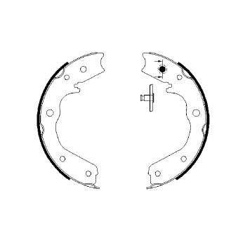 Jeu de mâchoires de frein BOSCH OEM 1605914