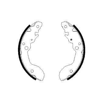 Jeu de mâchoires de frein BOSCH OEM 5320060880