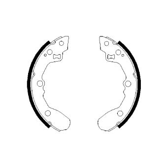 Jeu de mâchoires de frein BOSCH 0 986 487 688