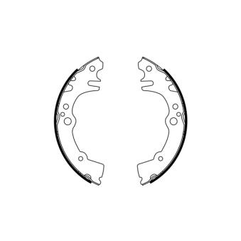 Jeu de mâchoires de frein BOSCH OEM 04495B2100