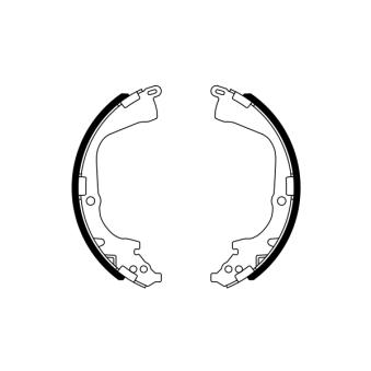 Jeu de mâchoires de frein BOSCH 0 986 487 781