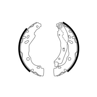 Jeu de mâchoires de frein BOSCH OEM D40601HD3A Jeu de mâchoires de frein BOSCH OEM D40601HD3A