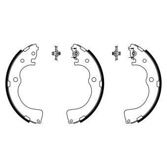Jeu de mâchoires de frein BOSCH OEM LDY32638Z
