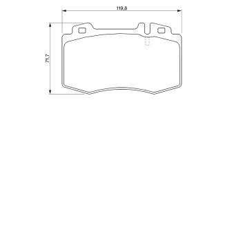 Jeu de 4 plaquettes de frein avant BOSCH OEM 0034200820