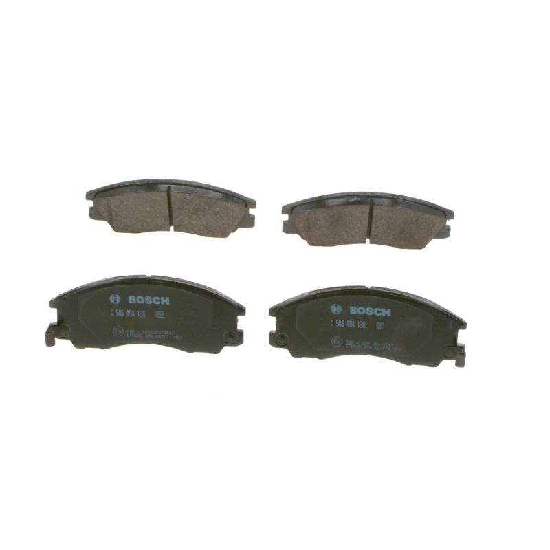 Jeu de 4 plaquettes de frein avant BOSCH 0 986 494 138 - Visuel 1