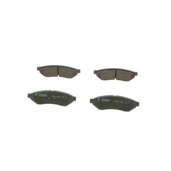 Jeu de 4 plaquettes de frein arrière BOSCH 0 986 494 172 pour DAEWOO EVANDA 2.0 - 131cv