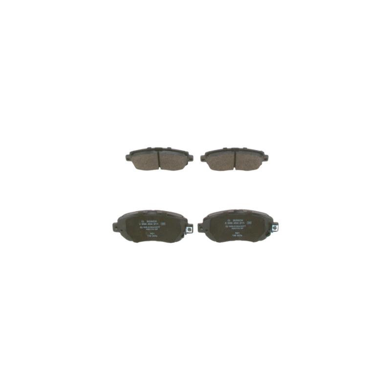 Jeu de 4 plaquettes de frein avant BOSCH 0 986 494 211 - Visuel 1
