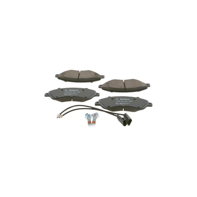 Jeu de 4 plaquettes de frein avant BOSCH 0 986 494 236 - Visuel 1