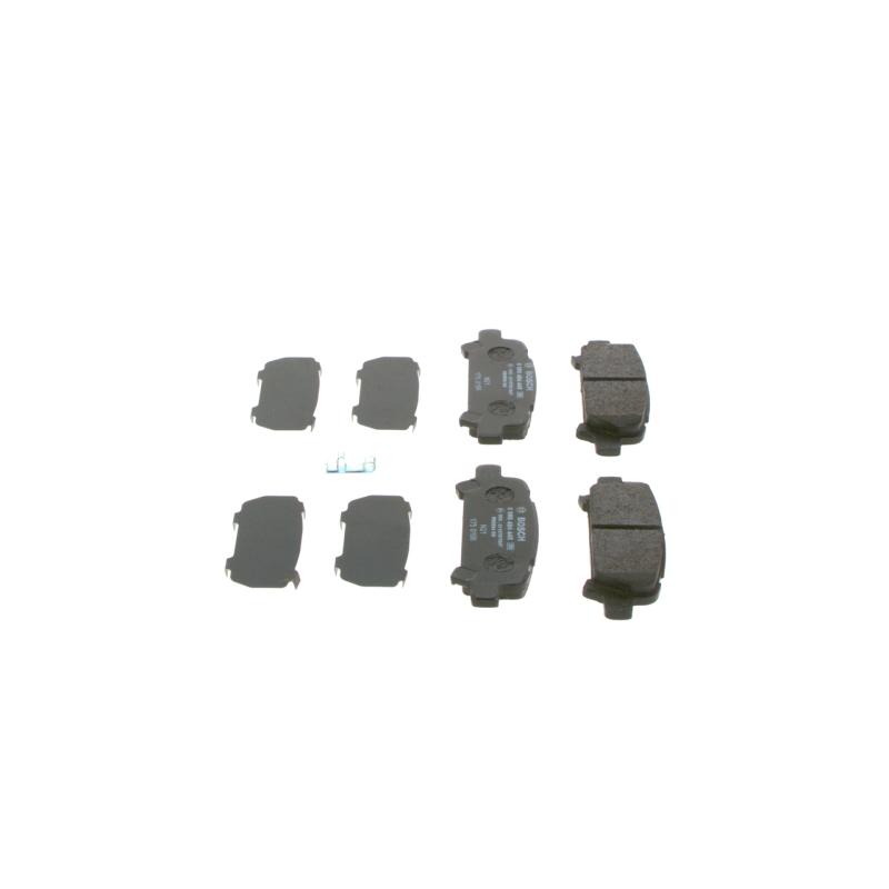 Jeu de 4 plaquettes de frein arrière BOSCH 0 986 494 445 - Visuel 2