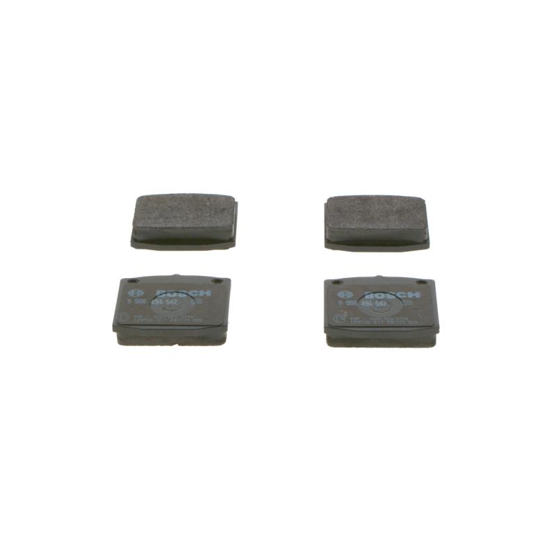 Jeu de 4 plaquettes de frein avant BOSCH 0 986 494 542 - Visuel 1