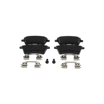 Jeu de 4 plaquettes de frein avant BOSCH 0 986 494 612 pour FORD COUGAR 111 CDI - 110cv