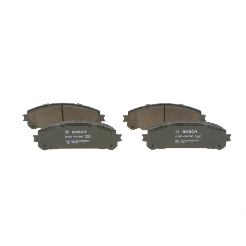 Jeu de 4 plaquettes de frein avant BOSCH 0 986 494 686 - Visuel 1