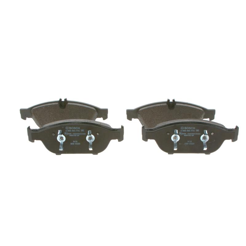 Jeu de 4 plaquettes de frein avant BOSCH 0 986 494 772 - Visuel 1