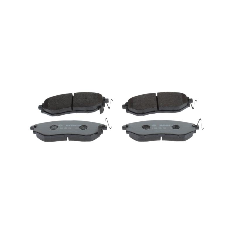 Jeu de 4 plaquettes de frein avant BOSCH 0 986 495 156 - Visuel 1