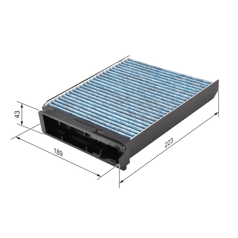 Filtre, air de l'habitacle BOSCH 0 986 628 502 - Visuel 1