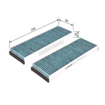 Filtre, air de l'habitacle BOSCH OEM 4F0898438C