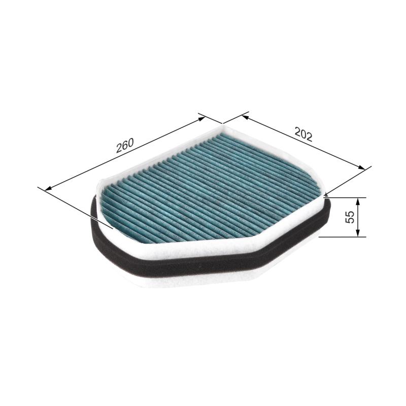 Filtre, air de l'habitacle BOSCH 0 986 628 511 - Visuel 1