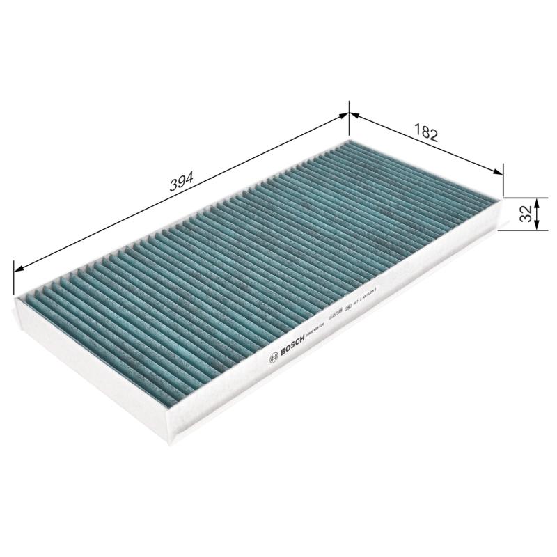 Filtre, air de l'habitacle BOSCH 0 986 628 520 - Visuel 1