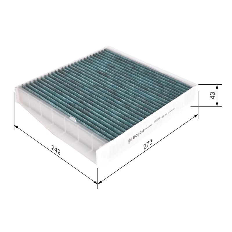 Filtre, air de l'habitacle BOSCH 0 986 628 521 - Visuel 1