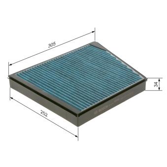 Filtre, air de l'habitacle BOSCH OEM A2118300218