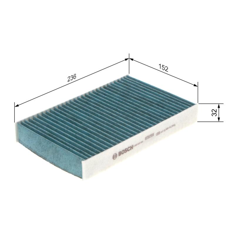 Filtre, air de l'habitacle BOSCH 0 986 628 550 - Visuel 1