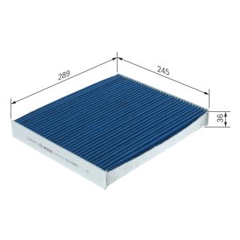 Filtre, air de l'habitacle BOSCH 0 986 628 593 pour LYNK & CO 01 HEV - 197cv