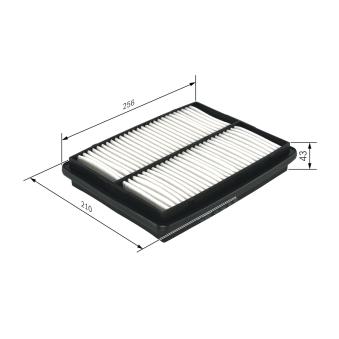 Filtre à air BOSCH 1 457 433 037 pour SUZUKI SAMURAI 1.9 D - 63cv