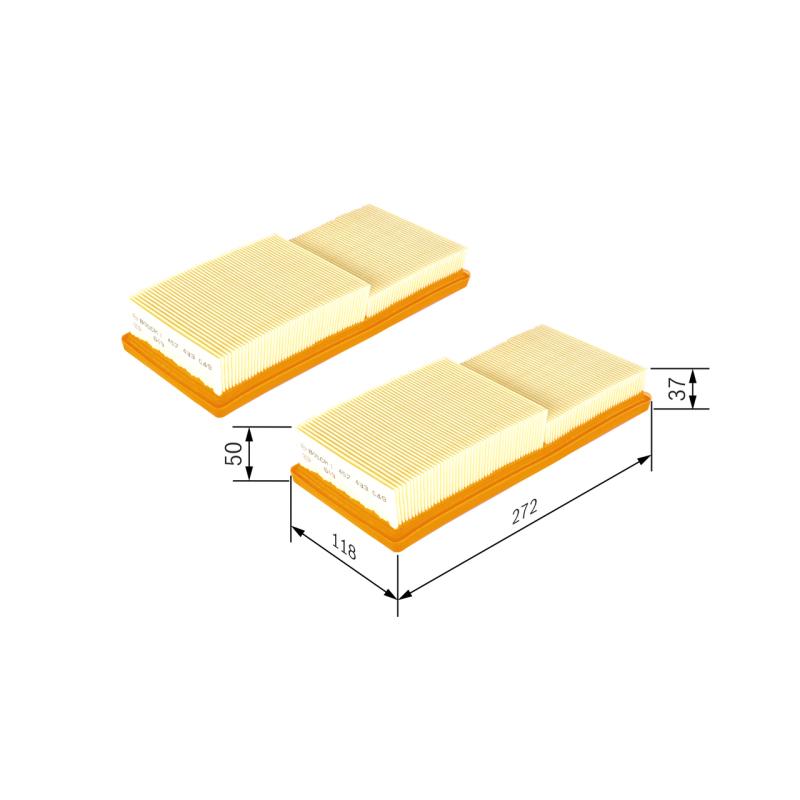 Filtre à air BOSCH 1 457 433 049 - Visuel 1