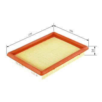Filtre à air BOSCH [1 457 433 274]