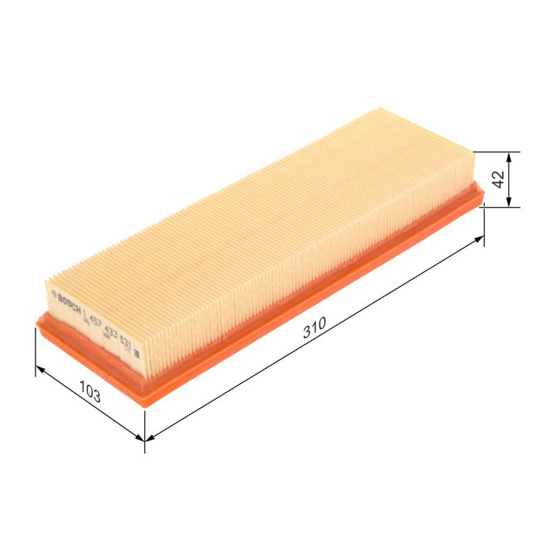 Filtre à air BOSCH 1 457 433 531 - Visuel 1
