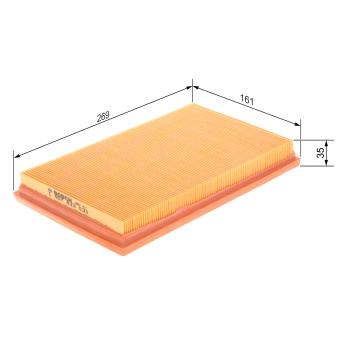 Filtre à air BOSCH 1 457 433 533 pour VOLVO S80 1.6 - 110cv