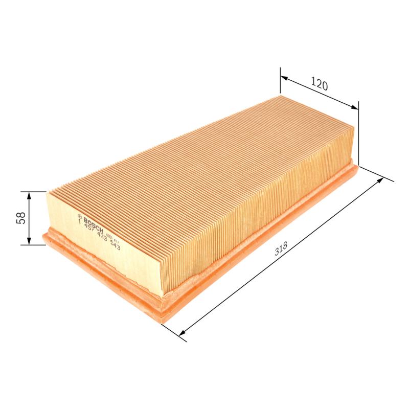 Filtre à air BOSCH 1 457 433 543 - Visuel 1