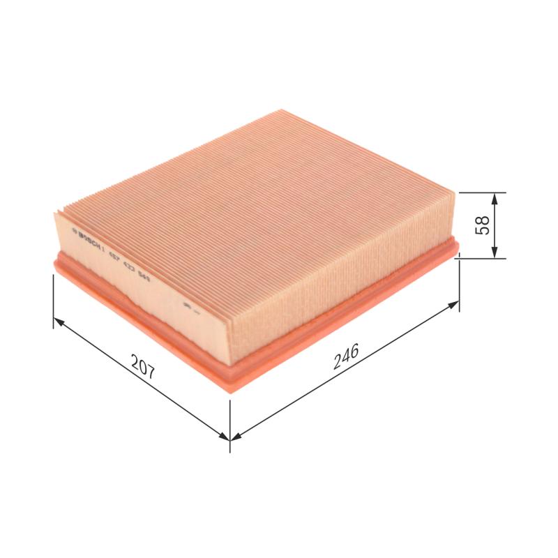 Filtre à air BOSCH 1 457 433 549 - Visuel 1