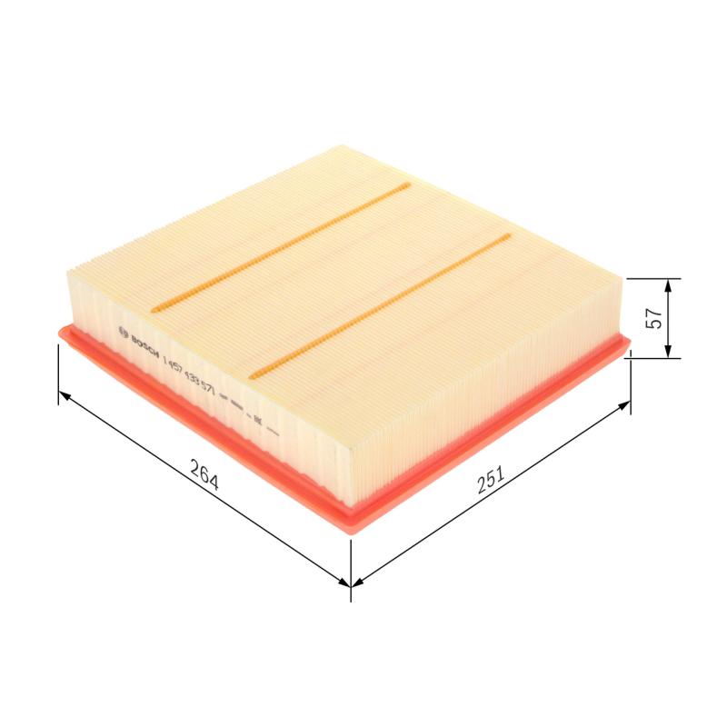 Filtre à air BOSCH 1 457 433 571 - Visuel 1