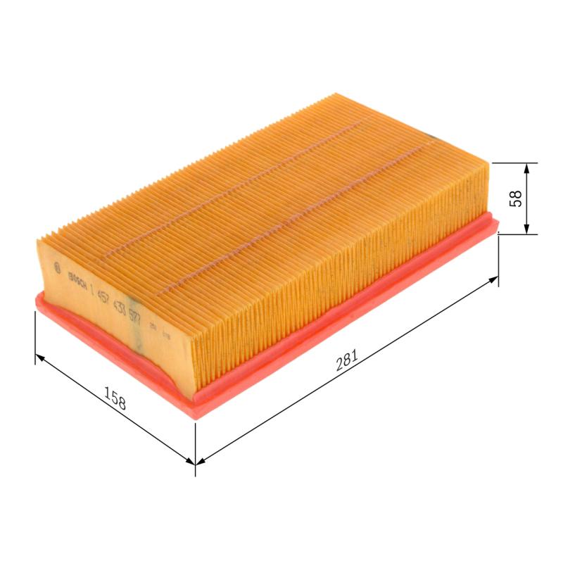Filtre à air BOSCH 1 457 433 577 - Visuel 1